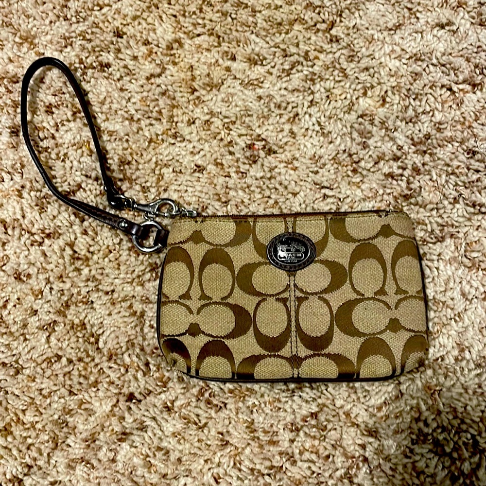 Coach small wristlet wallet